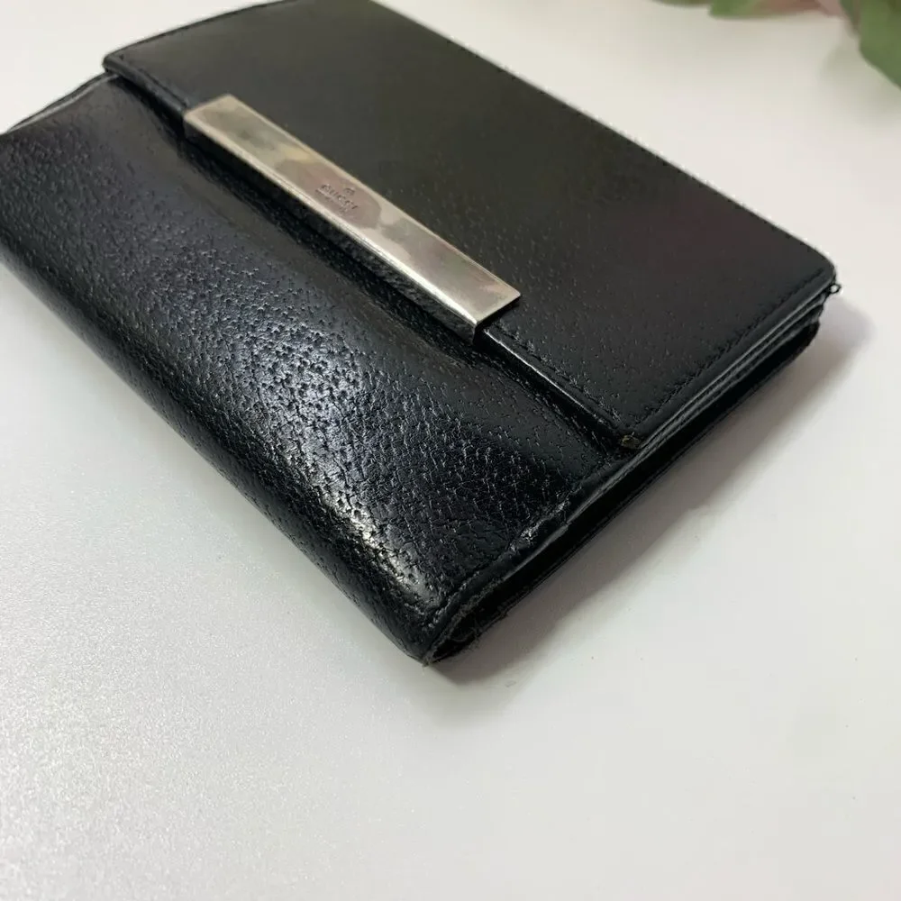 Authentic GUCCI Leather Compact Wallet - Picture 7 of 13